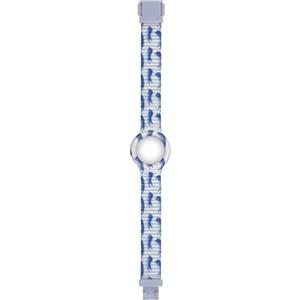 HIP HOP Orologio HBU1107 DONNA SPRING PAINT quadrante MONO-COLORE BIANCO e CINTURINO SILICONE STAMPATO BIANCO