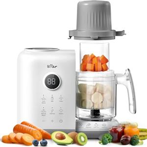 Bear Cuocipappa Mixer Multifunzione 7-in-1 per Bébé - Vapore, Mixer, Pulse, Pulizia Automatica, Sterilizzato, Riscalda, Scongela - Robot Cucina Multifunzione