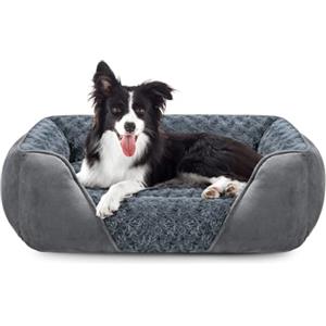 JOEJOY Cuccia Cane Interno Taglia Media e Grande, Cuccia per Cani Lavabile, Antiscivolo Anti-ansia Cuscino per Cani, Letto Cane Morbida Confortevole, 76x61x23cm