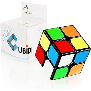 CUBIDI Cubo Magico - Tipo Los Angeles - Look Classico - Speedcube Con Caratteristiche Ottimizzate Per Lo Speed Cubing Per Principianti Ed Esperti Con Adesivo 2 x 2