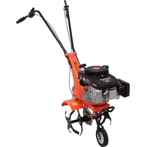 Boudech Tukang 140 - Motozappa per Orto a Scoppio a Benzina 4 tempi 2.5HP Motore 140cc con 4 Frese Ø30 cm 16 lame Larghezza di lavoro 37 cm Profondità di lavoro 30 cm