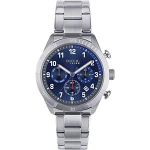 Breil Orologio UOMO MATE quadrante BI-COLORE BLU movimento MULTIFUNZIONE QUARZO e BRACCIALE ACCIAIO ARGENTO EW0593