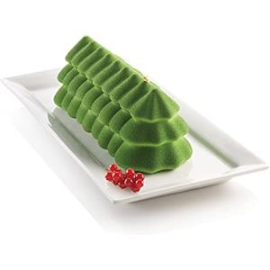 silikomart | Stampo in Silicone per Torta Moderna BÛCHE SAPIN, Antiaderente, Confezione da 1 Stampo per Dolci, 3D Design, 250 x 89 mm, h 87 mm, Volume 1 ml, Made in Italy