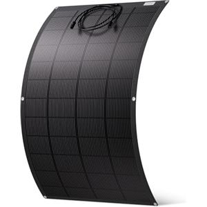 ECO-WORTHY Pannello Solare Flessibile da 200W,Materiale ETFE 18BB Monocella 25% Alta Conversione per Balcone, Camper, Barca, Tetto, Campeggio, Casa, Yacht, Superfici irregolari