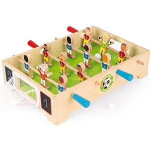 Janod - Mini Calcio da Tavolo in Legno Campioni - A Partire dai 3 Anni, J02070, Multicolore