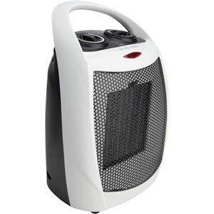 Voltman DIO, Termoventilatore Portatile da 1500 W, Termoventilatore Compatto con 2 Livelli di Riscaldamento, Termostato Regolabile, 3 Funzioni per Un Comfort Ottimale, Bianco