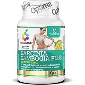 Colours of Life Garcinia Cambogia Plus - Integratore di Garcinia Cambogia - Controlla il Senso di Fame e Mantiene il Peso Corporeo - Senza Glutine e Vegano, 60 Compresse