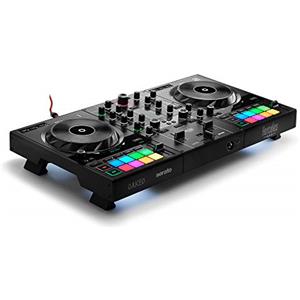 Hercules DJControl Inpulse 500 Controller DJ USB a doppio banco per Serato DJ Lite e DJUCED (inclusi) — interfaccia audio integrata, 16 pad RGB retroilluminati