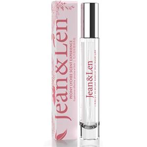 Jean & Len Scent Experience Peony & Lychee, Eau de Toilette con fragranza di peonia e litchi, pratico mini-profumo, ideale per i viaggi, flacone in vetro di alta qualità, 10 ml