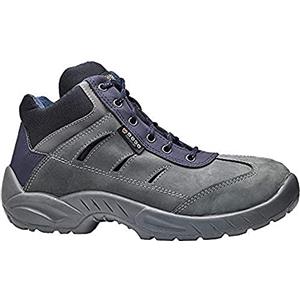 Base Protection Greenwich Scarpa Antinfortunistica, da Uomo e Donna, Grigio/Blu, Taglie 47