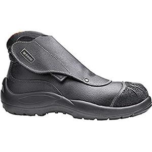 Base Protection Welder Scarponcino Antinfortunistico, da Uomo, Nero/Arancione, Taglie 39