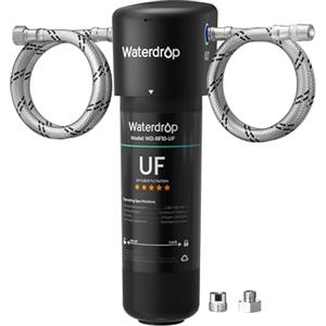 Waterdrop 10UA-UF Filtraggio dell'Acqua Sistema sotto il Lavello, i Filtrazione dell'Acqua ultra da 0,01 Micron, Riduce Cloro, Piombo, Fluoruro, Cattivo Gusto e Odore, Alta Capacità 11000 Galloni