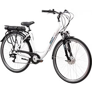 SCH Bici elettrica a pedalata assistita SCH E-Moving 28'' city Bianca