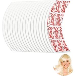 Yuqilin 42 Pezzi Biadesivo Extension Capelli, Impermeabile Invisibile Colla per Parrucche, Nastro Biadesivo Extra Forte Extension Capelli Treccine, per Fissare le Parrucche