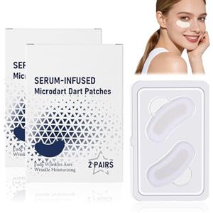 Eniyou 4 Coppie Microneedling Eye Patches, Patch Occhi con Microaghi Microneedling Eye Patches con Acido Ialuronico Idratano, Riducono Borse e Occhiaie