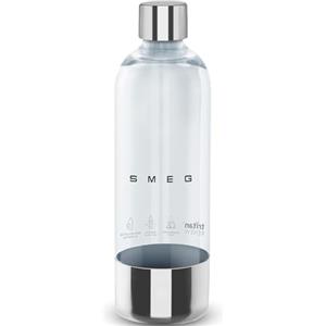 Smeg, Bottiglia per Gasatore d'Acqua SKB01, 800 ml, Compatibile con Soda Maker SKC01, in Plastica Tritan™ Renew e Acciaio Inox, 280x83x83 mm