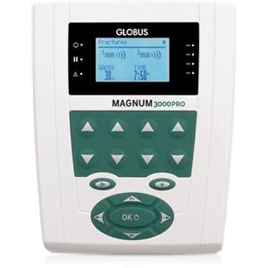 Globus Magnum 3000 Pro - Dispositivo Magnetoterapia Professionale con 2 Solenoidi Flessibili, 70 Programmi e Intensità fino a 400 Gauss