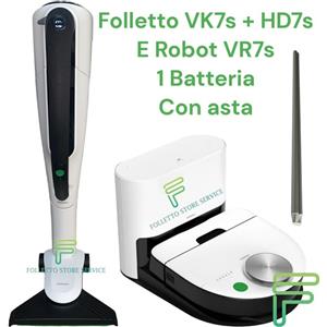 VORWERK FOLLETTO VK7S ROBOT VR7S NUOVO ASTA SPAZZOLA PAVIMENTI HD7s ASTA Vk7 VR7