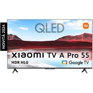 Xiaomi TV A Pro 55'' 139,7 cm (55'') QLED 4K Ultra HD Smart TV Wi-Fi Grigio, Titanio