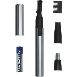 Wahl 05640 Rasoio di Precisione Mini per Barba, Sopracciglia e Baffi - Nero e Argento