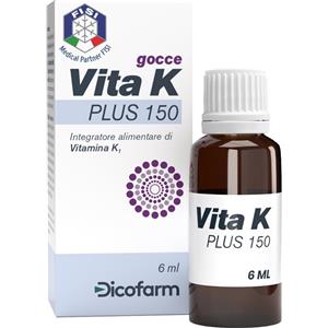 DICOFARM Vita K PLUS - Integratore alimentare di Vitamina K1 in gocce, 150 gocce (6 ml)