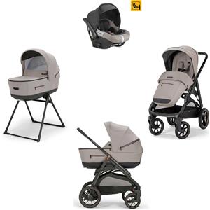 Inglesina - Trio Aptica XT Con Seggiolino Auto Darwin Isize, Tundra Beige con telaio Total Black 2024