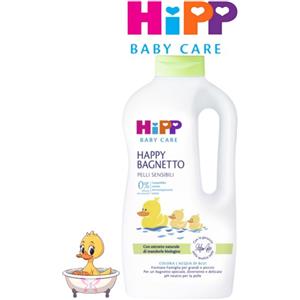 Hipp Baby Care Happy Bagnetto 1000 ml - Detergente Delicato per Pelli Sensibili, Senza Sapone e Non Brucia gli Occhi