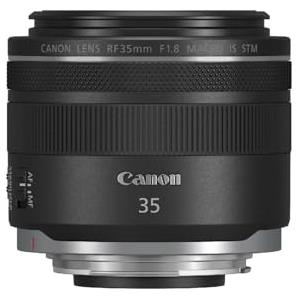 Canon Obiettivo RF 35mm F1.8 MACRO IS STM - Obbiettivo Fisso Grandangolare Veloce con Stabilizzatore a 5 Stop | Compatibile con Canon Sistema EOS R