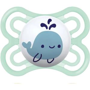 MAM Perfect Succhietto Maschio 2-6 Mesi in Silicone SkinSoft con Custodia