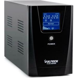 VULTECH - Gruppo di Continuità UPS Pure Line Interactive 1000 VA / 800W 2 Prese Schuko