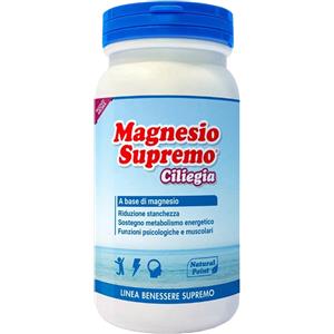 Natural Point Magnesio Supremo Ciliegia - Integratore Alimentare in Polvere da 150 g per Ridurre Stanchezza e Favorire il Metabolismo Energetico