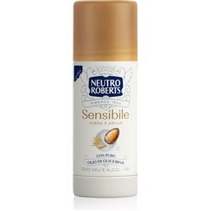 Neutro Roberts Deodorante Stick 40 ml per Pelli Sensibili con Avena e Argan