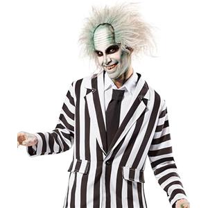 Rubie's Rubies Parrucca Beetlejuice per adulti, uomo e donna, Accessorio, Complementi per costumi, Ufficiale Warner Bros Bitelchus per Halloween, Feste, Carnevale