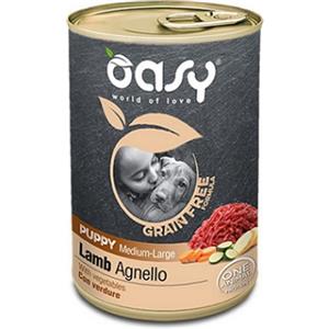 Oasy Grain Free per Cani Puppy Medium-Large con Agnello e Verdure da 400 gr