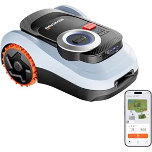 NAVIMOW Segway Navimow i208 LiDAR Robot Tagliaerba Senza Filo Perimetrale per 800m², Ruote Fuoristrada per Pendenze del 45%, Sistema LiDAR e Sistema a Doppia Visione, Mappatura Automatica con 1 Tocco