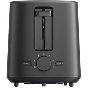 Xiaomi Tostapane - Con 6 livelli di doratura uniforme, funzione scongelamento, fino a 930 W, inserto per panino pieghevole, fessure extra larghe 35 mm, cassetto briciole, grigio