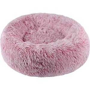 BVAGSS Soft Cuscini Letti Letto per Animali Rotondo Caldo Morbido soffice Peluche Sleeping Sofa per Gatti e Cani XH034 (Diameter:70cm, Gradient Rose Pink)
