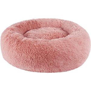 BVAGSS Soft Cuscini Letti Letto per Animali Rotondo Caldo Morbido soffice Peluche Sleeping Sofa per Gatti e Cani XH034 (Diameter:60cm, Bean Paste)