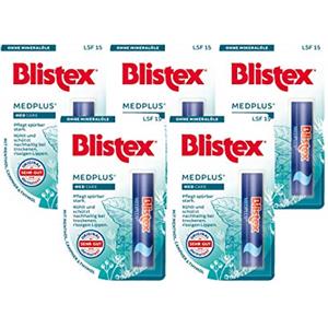 Blistex, burrocacao Medplus, per la cura delle labbra screpolate, secche e opache, estremamente rinfrescante [etichetta in lingua italiana non garantita]
