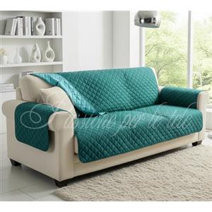 Passione per le tele Copridivano reversibile in microfibra antimacchia e antipelo. Salvadivano Bicolor disponibile in 6 varianti made in Italy (ottanio/tiffany, poltrona/relax)