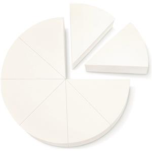 Dr. Hauschka Spugne per Trucco Monouso - 8 Pezzi, Forma Triangolare per Applicazione Uniforme