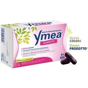 Perrigo Ymea Silhouette 64 Capsule - Sollievo dai Sintomi della Menopausa e Gestione del Peso Naturale