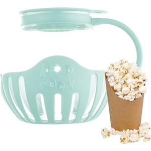 Generic Popcorn Maker, macchina per popcorn per microonde, popcorn per microonde, popcorn popcorn ciotola con coperchio, in vetro borosilicato resistente alla temperatura, lavabile in lavastoviglie