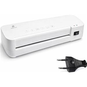 advnet Plastificatrice A4 ADVNET 200W, Laminatrice Compatta con Doppio Rullo, Riscaldamento Rapido e Pouch 70-100 Micron, Ideale per Ufficio, Scuola e Casa