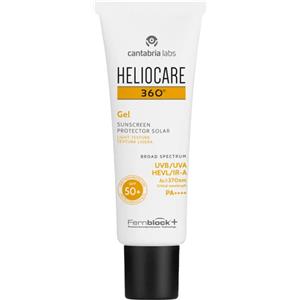 Heliocare 360 Gel SPF 50 - Protezione Solare per Pelli Normali e Grasse, Texture Extrafondente, 50 ml