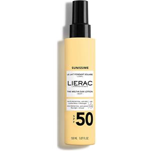 Lierac Sunissime Latte Solare Fondente SPF50 - Protezione Anti-Età per Tutti i Tipi di Pelle - 150 ml