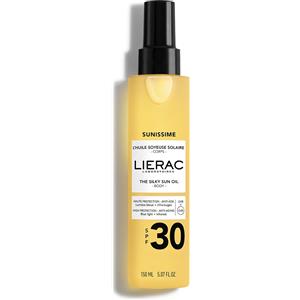 Lierac Sunissime Olio Solare Setoso SPF30 150ml - Protezione Alta e Idratazione per Tutti i Tipi di Pelle