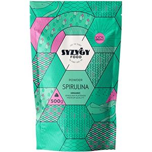 SYZYGY FOOD - Spirulina Bio Certificata in Polvere - 500g - Massima Purezza 100% BIO Alga Spirulina - Detox - Proteine Vegane - Ferro - Mineali - Vegano