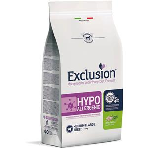 Exclusion Diet Hypoallergenic Medium/Large con Insetti & Piselli per cani - Set %: 2 x 12 kg