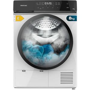Cecotec Asciugatrice a Pompa di Calore 8 kg Bolero DressCode Dry 8400, Classe A++. 15 Programmi, basso Consumo, Full Touch, Asciugatura automatica, facile Stiro, Stop&Go, Delay Start, Bianca